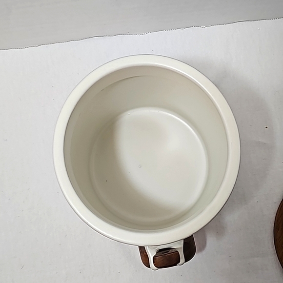 Hearth & Hand with magnolia stoneware wood coffee tea canister spoon counter - Picture 6 of 12